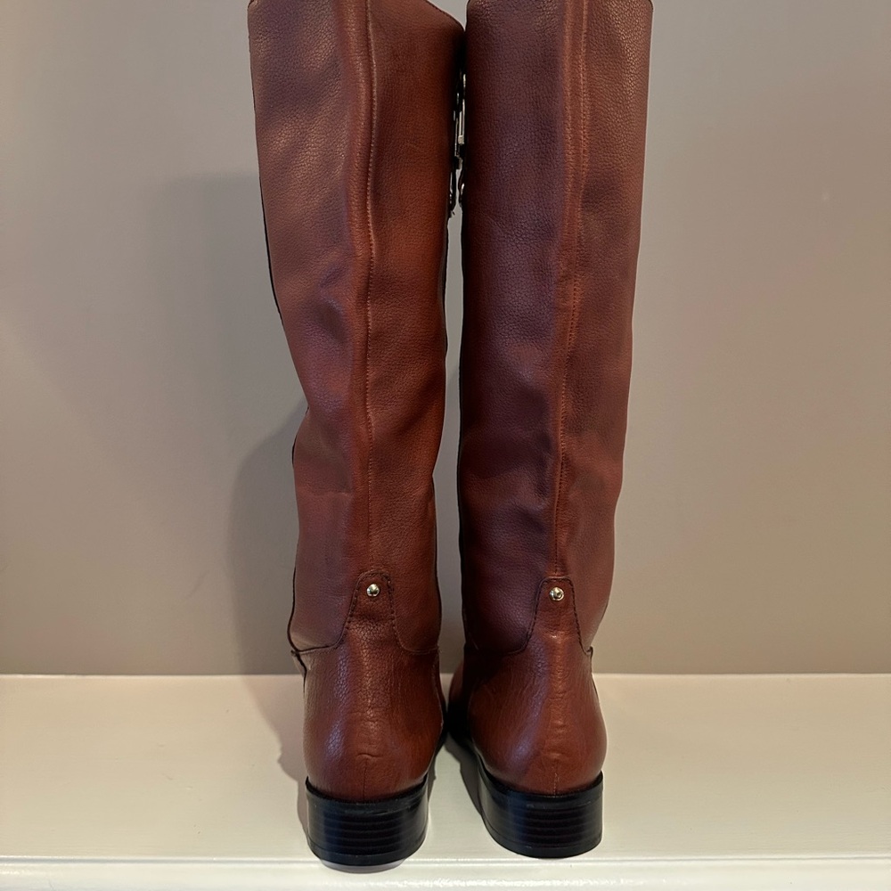 NWOT Banana Republic Women's cognac brown Leather Boots size 8 - Picture 4 of 11